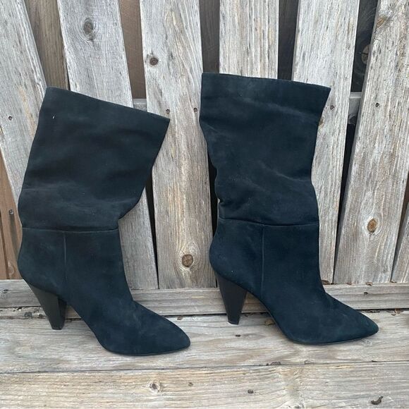 Something Navy Parker Suede Boot in black size 8.5 - Picture 11 of 12